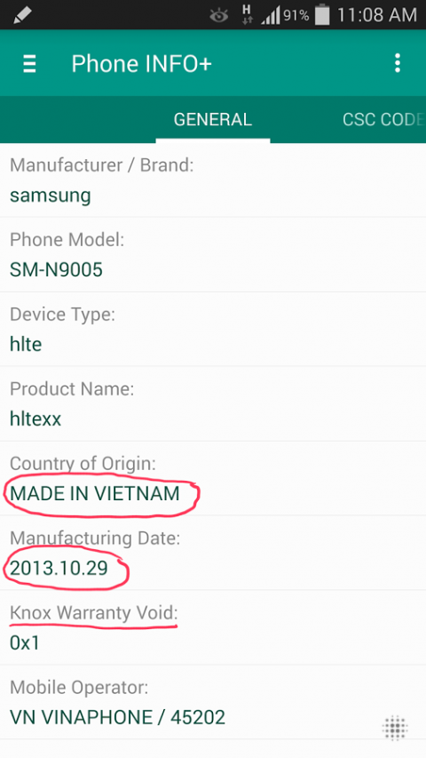 Phone INFO