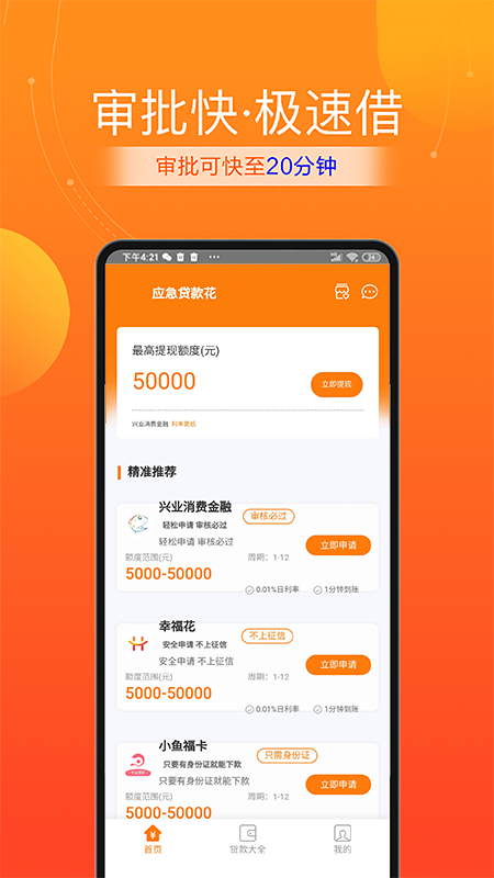 应急贷款花