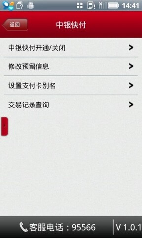 中国银行移动支付
