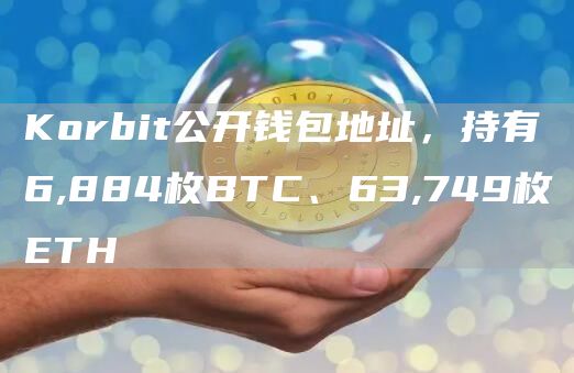 Korbit公开钱包地址，持有6,884枚BTC、63,749枚ETH1