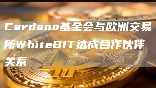 Cardano基金会与欧洲交易所WhiteBIT达成合作伙伴关系1