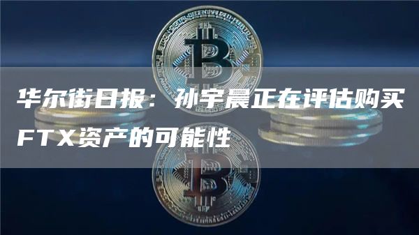 华尔街日报：孙宇晨正在评估购买FTX资产的可能性1