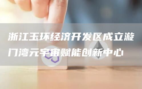 浙江玉环经济开发区成立漩门湾元宇宙赋能创新中心1