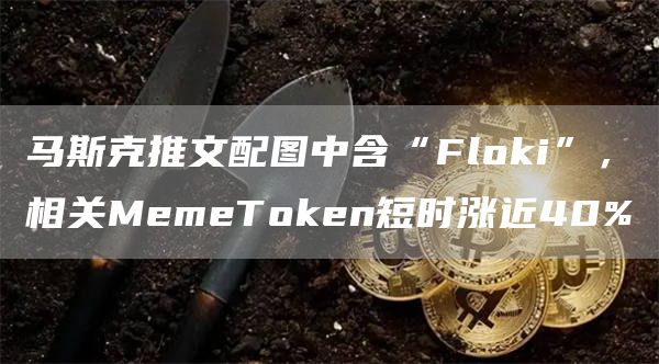 马斯克推文配图中含“FlGate.ioi”，相关MemeTGate.ioen短时涨近40%1