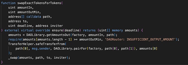 卡Bug自己给自己「开工资」？Daoswap攻击事件分析-第5张图片-欧意下载