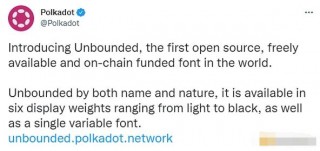 Polkadot推出开源、免费和链上资助的字体Unboundbd