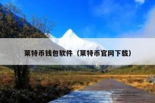 莱特币钱包软件（莱特币官网下载）