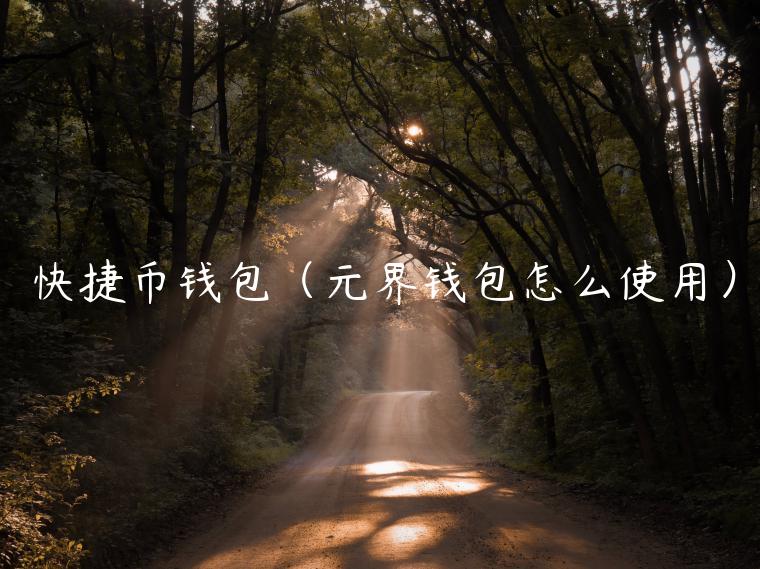 快捷币钱包(元界钱包怎么使用)-第1张图片-欧意下载 快捷币钱包(元界钱包怎么使用)-第1张图片-欧意下载