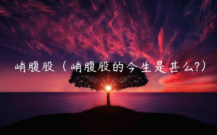 峭腹股（峭腹股的今生是甚么?）-第1张图片-欧意下载