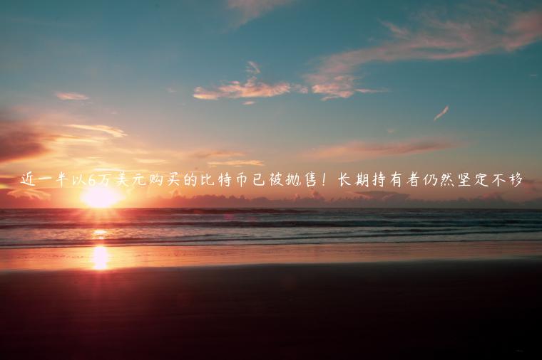 近一半以6万美元购买的比特币已被抛售!长期持有者仍然坚定不移-第1张图片-欧意下载 近一半以6万美元购买的比特币已被抛售!长期持有者仍然坚定不移-第1张图片-欧意下载