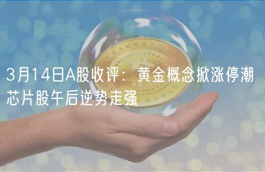3月14日A股收评:黄金概念掀涨停潮 芯片股午后逆势走强-第1张图片-欧意下载 3月14日A股收评:黄金概念掀涨停潮 芯片股午后逆势走强-第1张图片-欧意下载