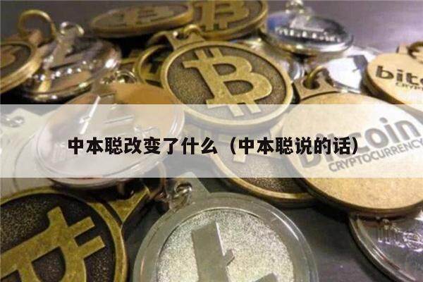 中本聪改变了什么（中本聪说的话）-第1张图片-欧意易下载