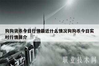 狗狗货币今日行情最近什么情况狗狗币今日实时行情简介