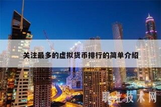 关注最多的虚拟货币排行的简单介绍