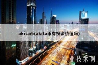 akita币(akita币有投资价值吗)