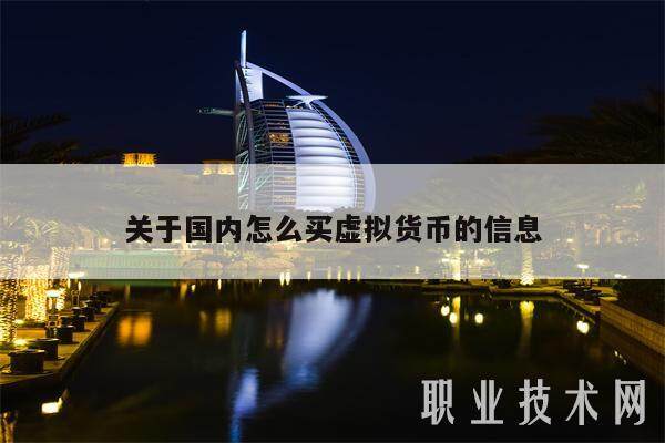 关于国内怎么买虚拟货币的信息-第1张图片-欧意易下载