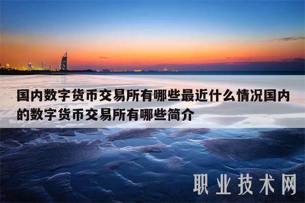 国内数字货币交易所有哪些最近什么情况国内的数字货币交易所有哪些简介-第1张图片-欧意易下载