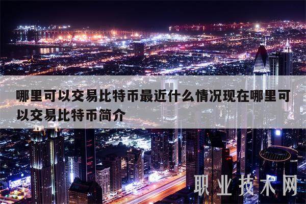 哪里可以交易比特币最近什么情况现在哪里可以交易比特币简介-第1张图片-欧意易下载