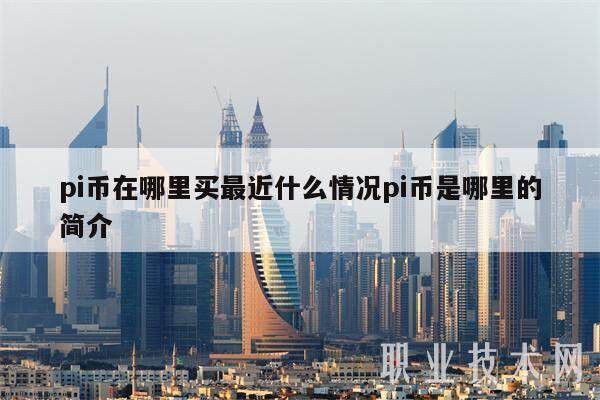 pi币在哪里买最近什么情况pi币是哪里的简介-第1张图片-欧意易下载