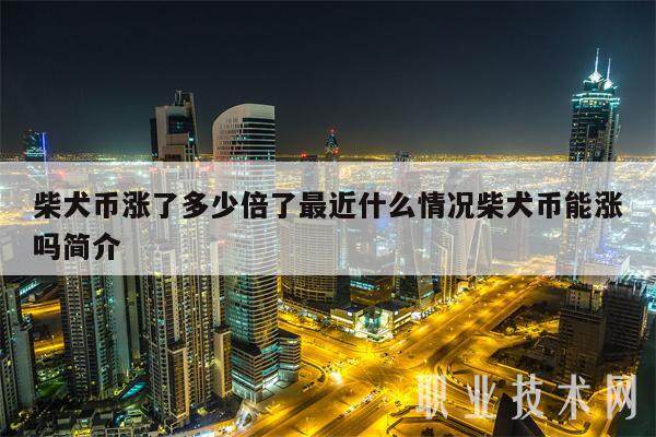 柴犬币涨了多少倍了最近什么情况柴犬币能涨吗简介-第1张图片-欧意易下载