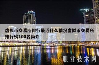 虚拟币交易所排行最近什么情况虚拟币交易所排行榜100名简介